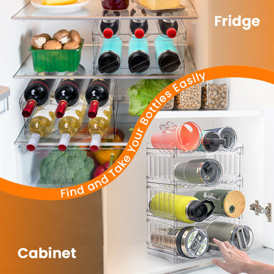 Organisateur de bouteille d'eau pour verre 40 oz avec poignée Stanley, organisateurs de cuisine brevetés pour garde-manger et rangement pour accessoires de tasse Stanley