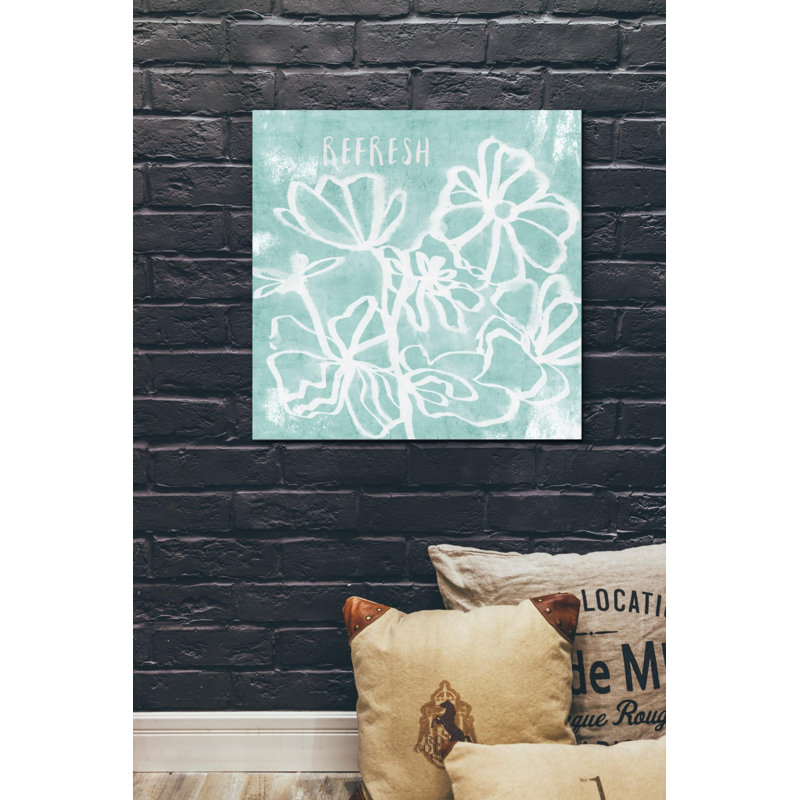 « refresh menthe », ensemble d’impression sur toile tendue, H 12 po x l 12 po