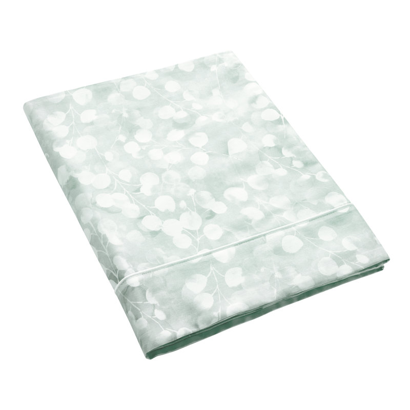 Rosée sauge Queen flat sheet, Rosée, Floral, King