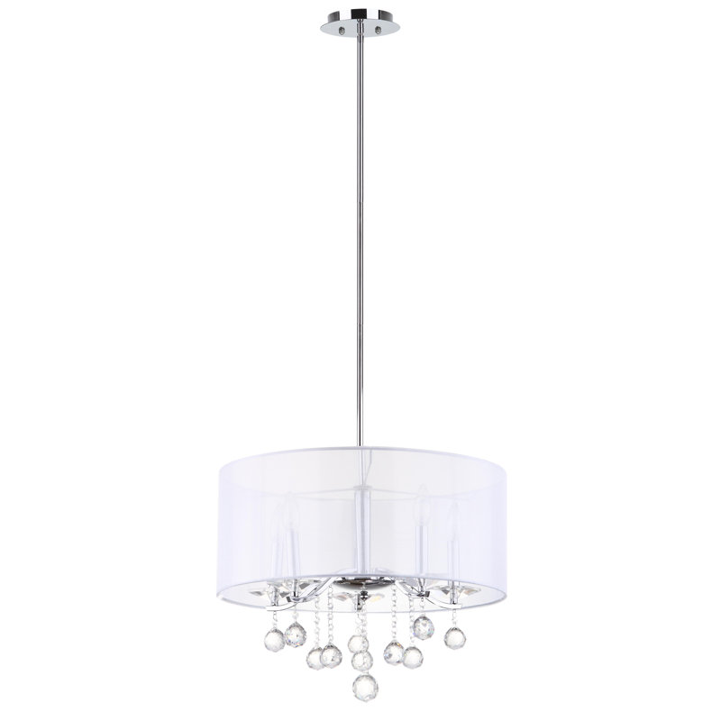 Jody 5 - Light Dimmable Drum Chandelier