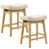 Linen Beige Seat / Wood Frame selected