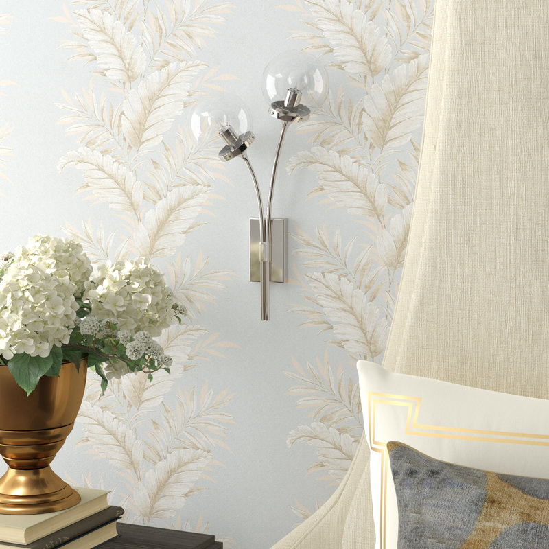 kate spade new york Prescott Left Sconce, Clear Glass, Polished Nickel