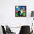 Tri-Color Corgi Night by Aja Trier - Floater Frame Painting on Canvas-220793919-220793917
