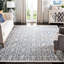 Tapis géométrique en laine touffeté à la main Sadik-824474705