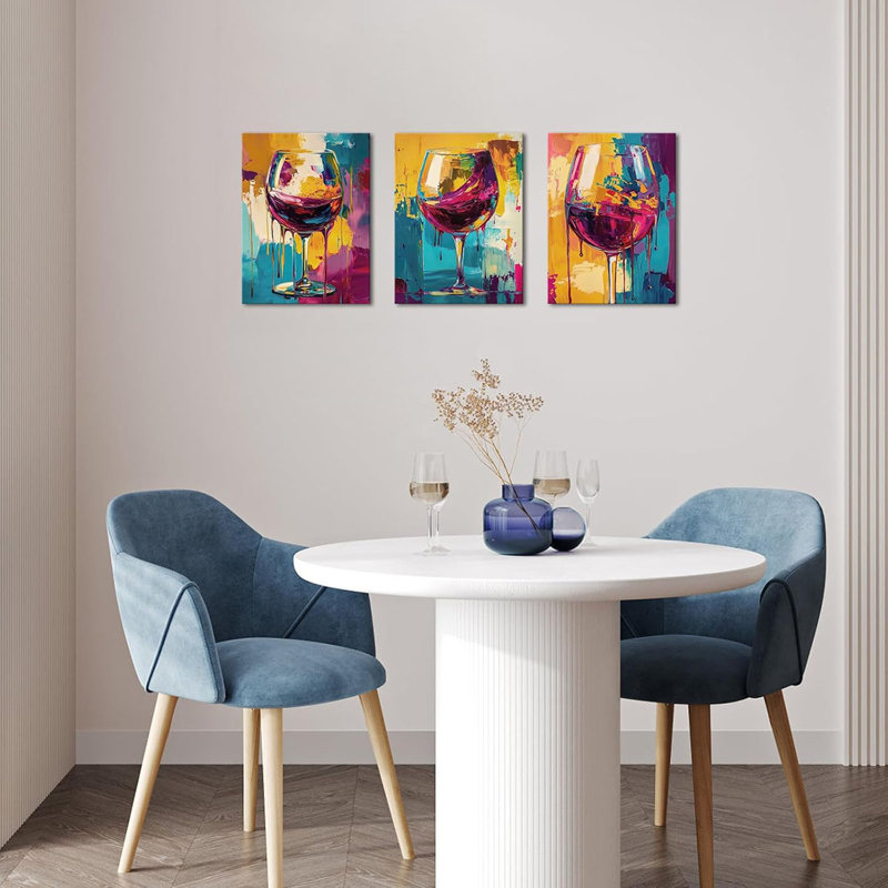 3 Piece Wrapped Canvas Wall Art