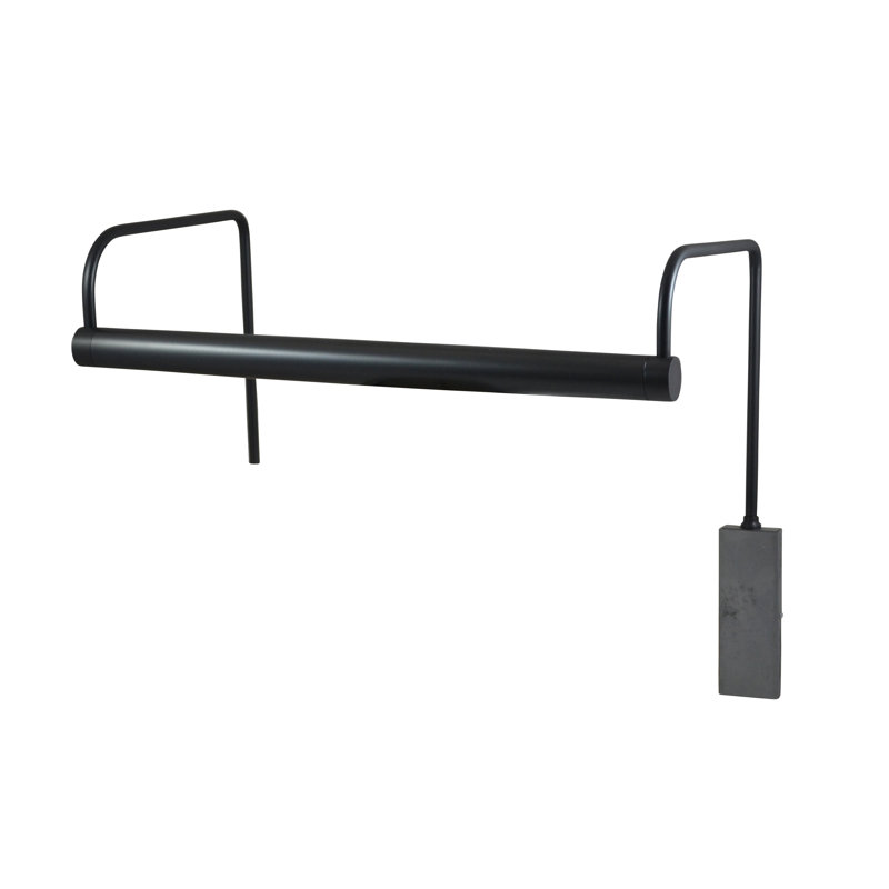 Applique pour tableau 1 lumière Barto, H 7,5 po x l 15 po x P 8 po, Bronze huilé