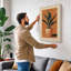 Potted Plant Geometric Botanical - Wrapped Canvas-131763847-131763841