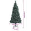 4.92' H Lighted Artificial Christmas Tree-841179497