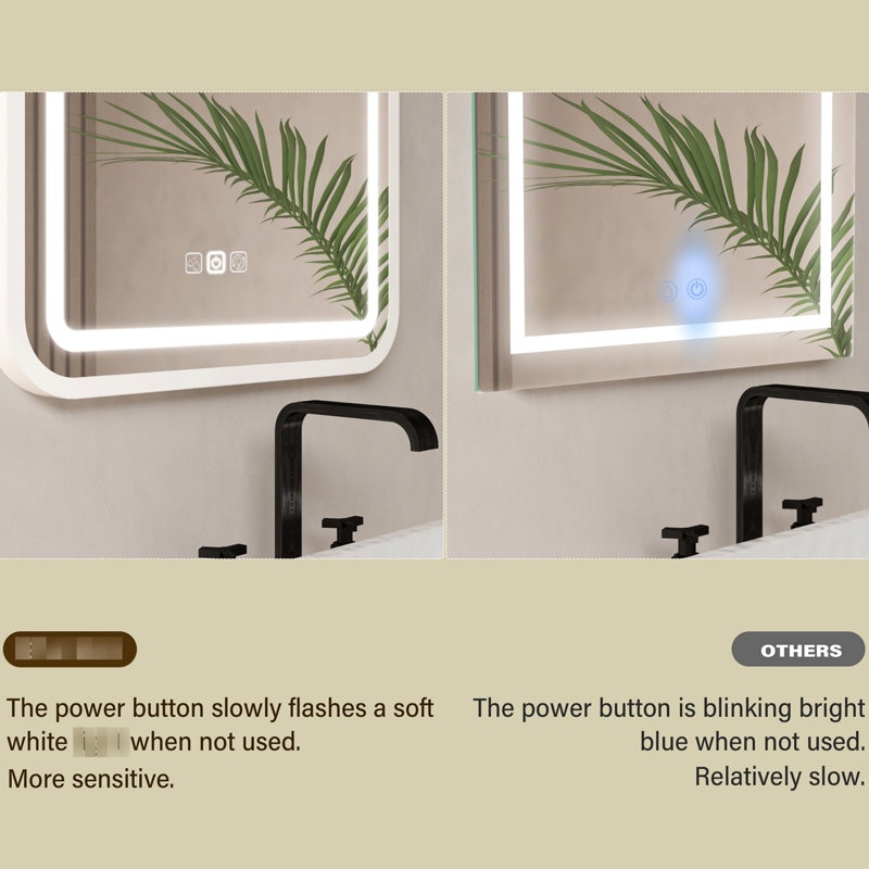 Miroir de salle de bain 3628 Smart, 36 po x 28 po