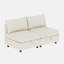 Canapé modulaire modulaire avec rangement et canapé-lit