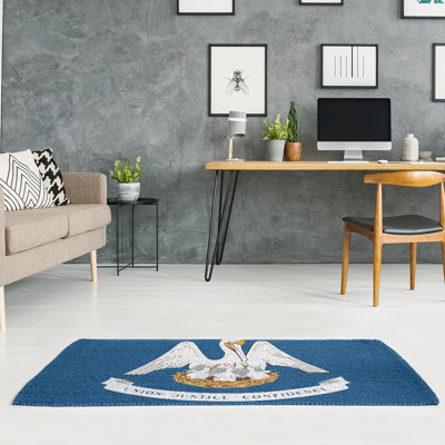 Tapis de chenille louisiana flag