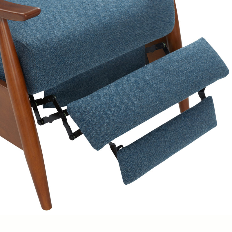 Ensemble de 2 fauteuils inclinables Williamsport, Polyester bleu