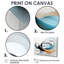 Minimal Streams Turquoise Gold - Abstract Modern Waves, décoration murale-154930535-154930539
