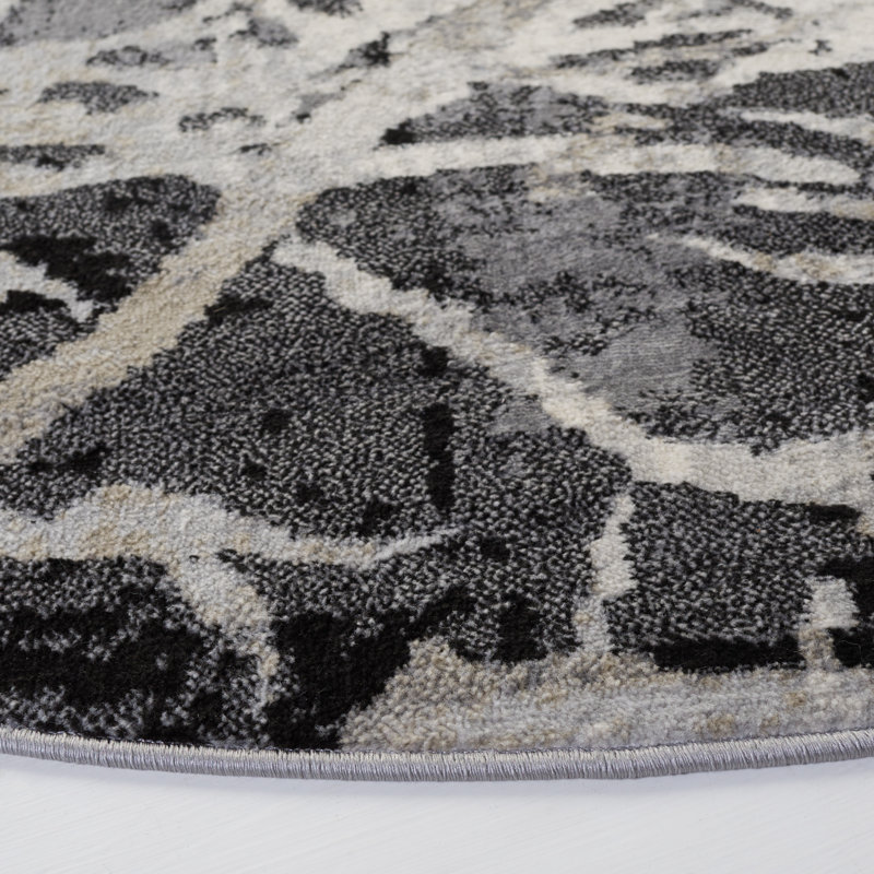 Tapis Jasper 100 Performance Abstract, Rond 6 pi 7 po
