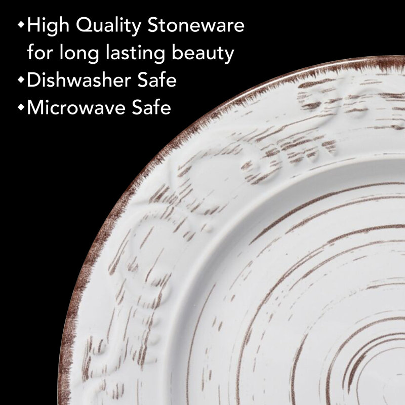 Pfaltzgraff Trellis 16-Piece Stoneware Dinnerware Set, Service for 4