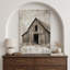 Illustration de porte de grange rustique, photos de ferme, impression encadrée sur toile-132063389-132063394