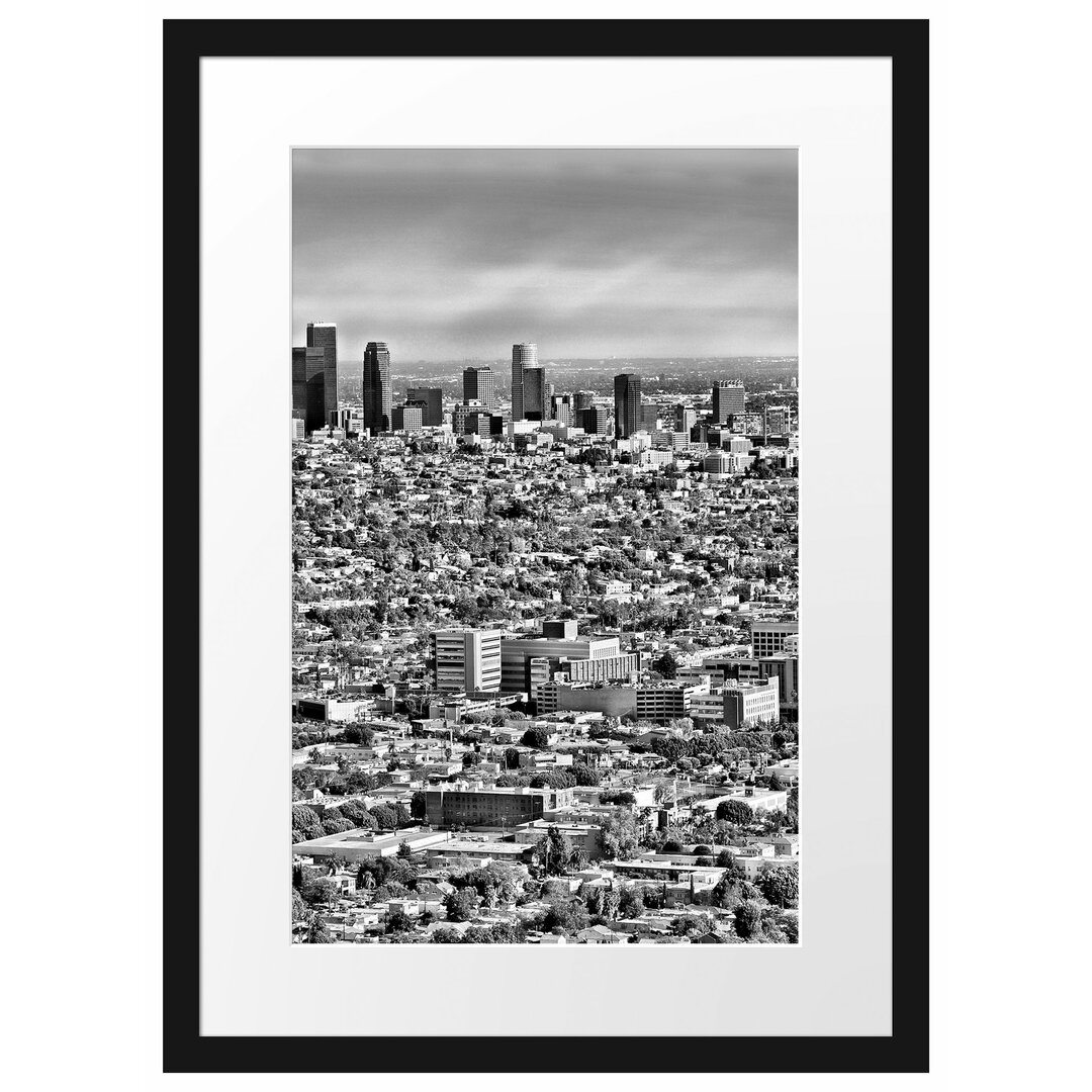 Gerahmtes Poster Los Angeles City Skyline