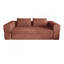 Canapé-lit avec coussin rectangulaire et coussins, fauteuil convertible, canapé de plancher et matelas de couchage, canapé-lit pliant en mousse à mémoire de forme pour chambre à coucher, orange