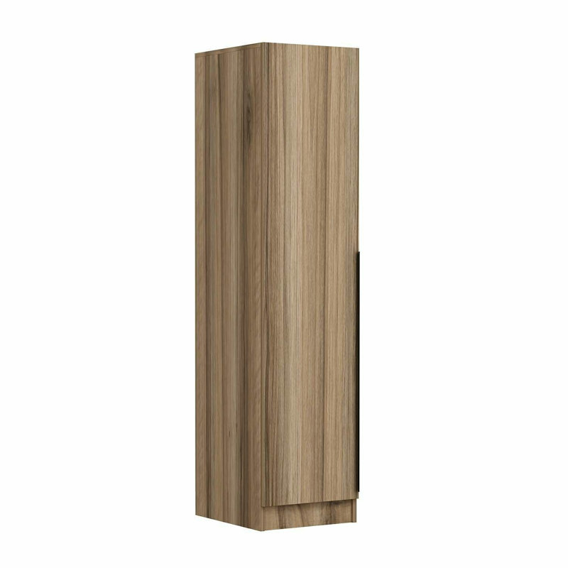 Elina Manufactured Wood Wardrobe, 190cm H x 45cm W x 52cm D, Brown