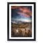 King Penguins & Mountains - Framed Print-56853265-56853268