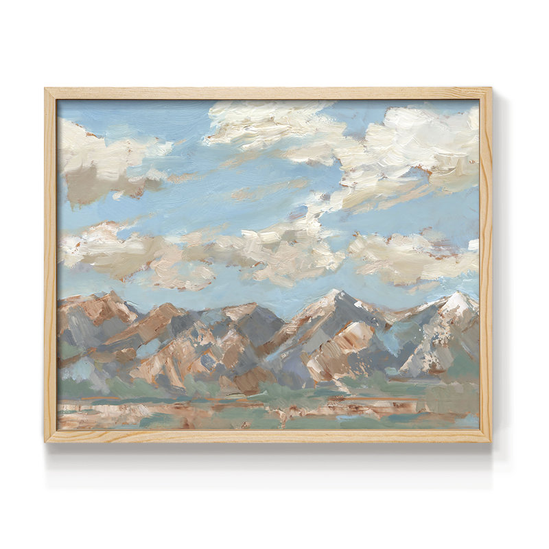 Pastel Western Vista I - reproduction encadrée, H 16 po x l 20 po, Naturel