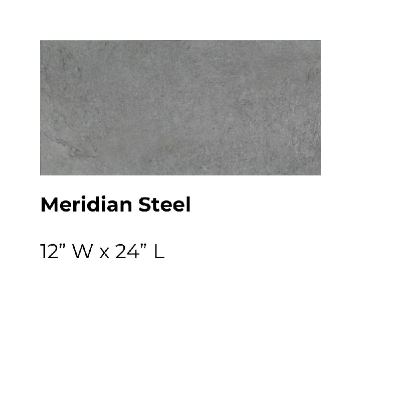 ADURA®Rigid with Microban® Meridian 12" x 24" x 5.5mm Luxury Vinyl Plank w/ 20mil wearlayer, Steel