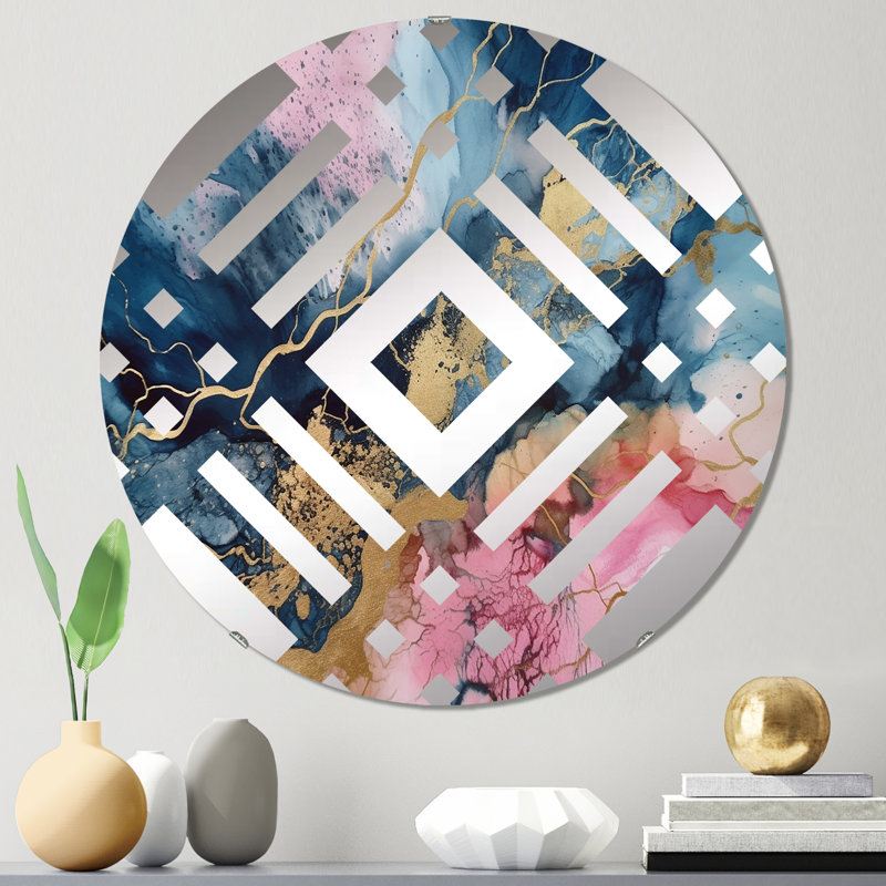 Gowland - Miroir décoratif diamant, 23,6 po x 23,6 po