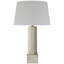 Chapman & Myers Reeve 29" Table Lamp in Vintage Carrara with Linen Shade-990529247-990529244