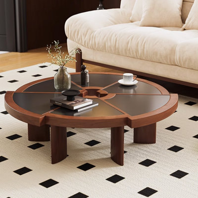Creative design sense solid wood coffee table