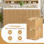 Meuble-lavabo autoportant 59,3 po avec comptoir en bois massif 59,3 po, armoire en panneau de fibres à densité moyenne avec cadre en bois massif, quatre portes, trois tiroirs, portes à fermeture en douceur, meuble-lavabo de rangement moderne pour les grandes salles de bain