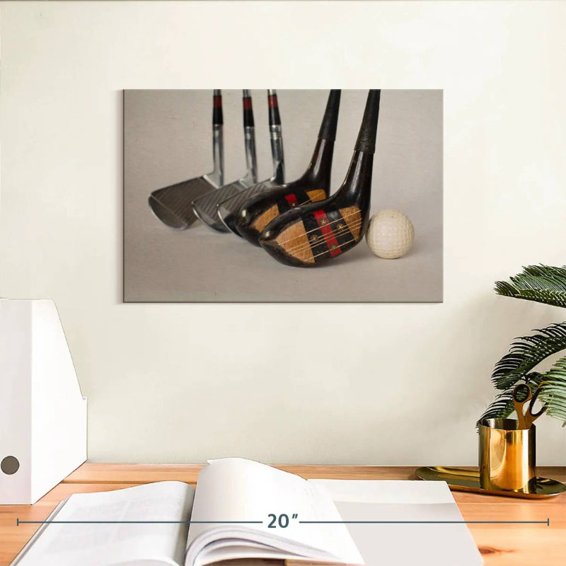 Putter de golf rétro Senne, H 8 po x l 12 po