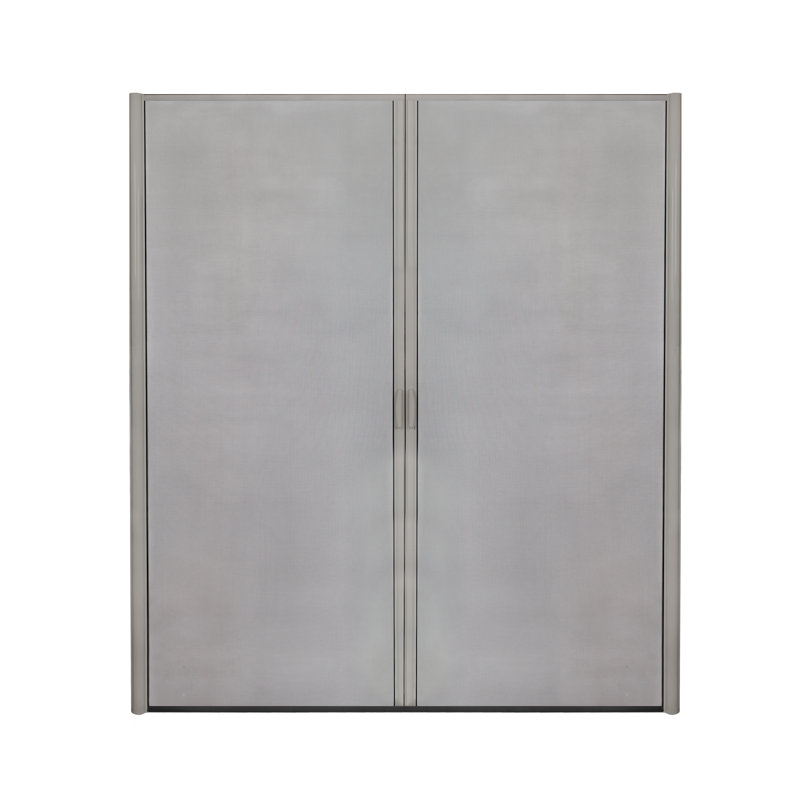 Écran rétractable pour porte double, Sable, H 96 po x l 76 po