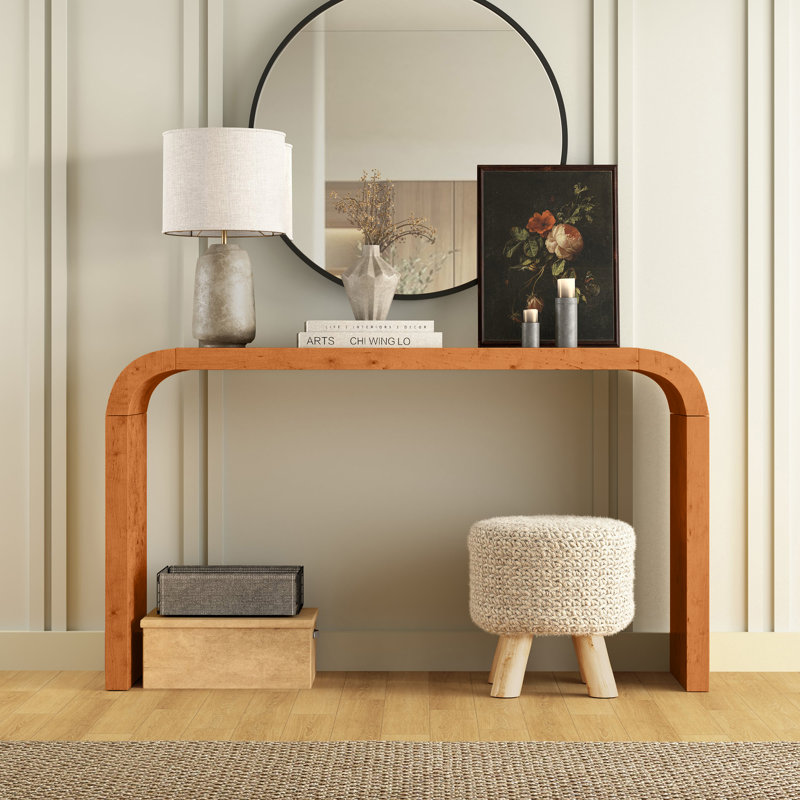 Console rectangulaire l 51,97 po Kialah, Bois naturel