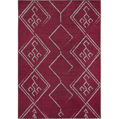 Kelchner Washable Geometric Indoor Rug