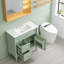 Meuble-lavabo élégant avec lavabo en céramique, tiroir rabattable, pour salle de bain moderne-1123874123