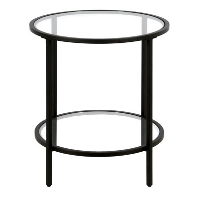 Glass Top End Table