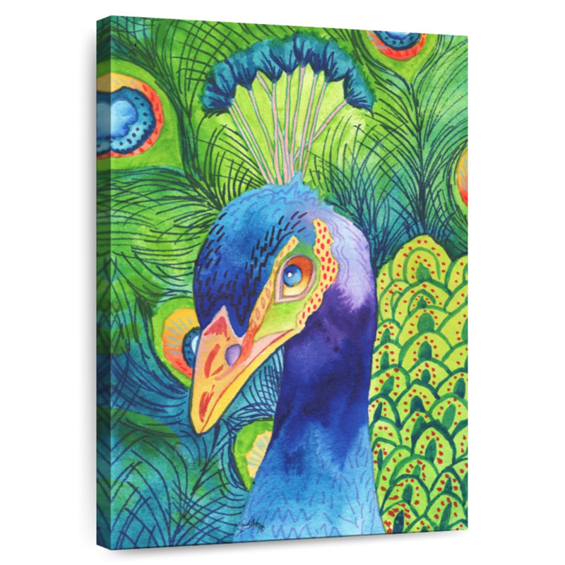 Brampt Perfect Peacock, 24" H x 16" W