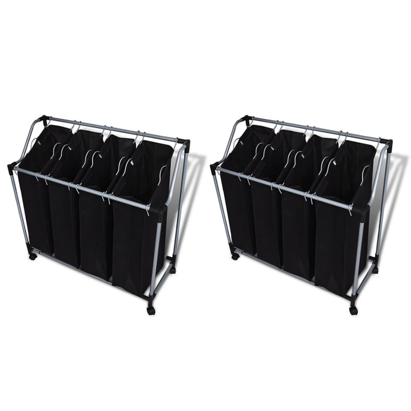 Plastic Rolling Laundry Sorter
