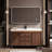 Chinese style retro simple bathroom cabinet