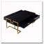 Table basse rectangulaire à 4 tiroirs et base dorée-1390176578