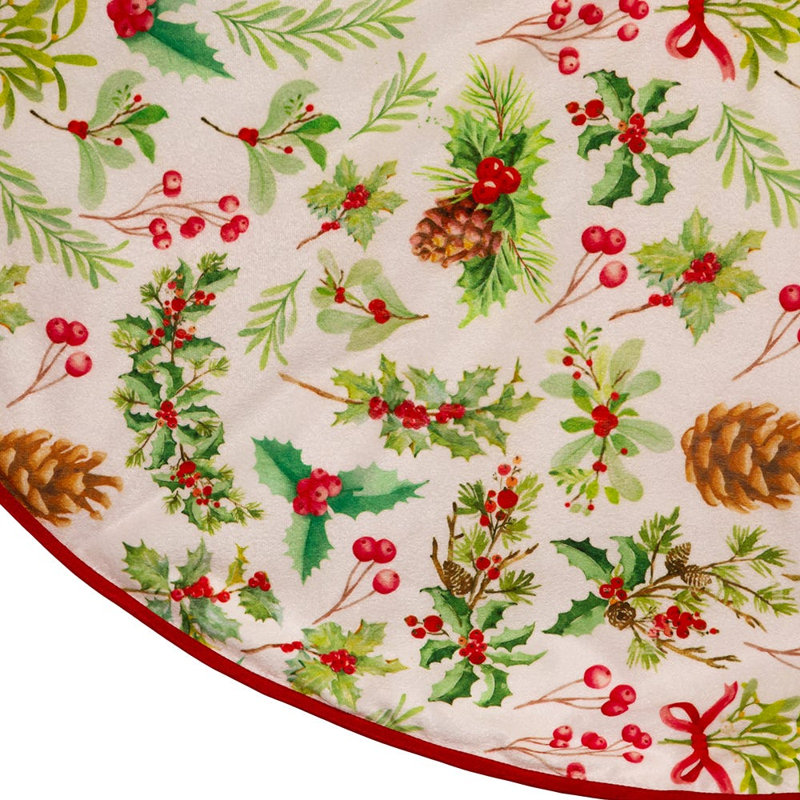 50'' Polyester Christmas Shatterproof Tree Skirt