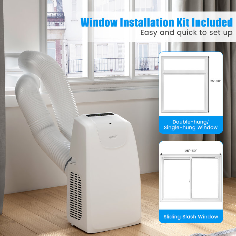 Climatiseur portatif 12 000 BTU pour 400 pieds carrés avec télécommande