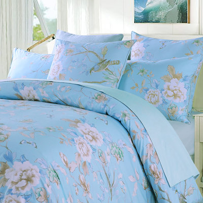 Literie 3 pièces 800 fils (sans rembourrage), douce, respirante et agréable pour la peau, comprenant 1 housse de couette et 2 taies d'oreiller, idéale pour la maison, toutes saisons.