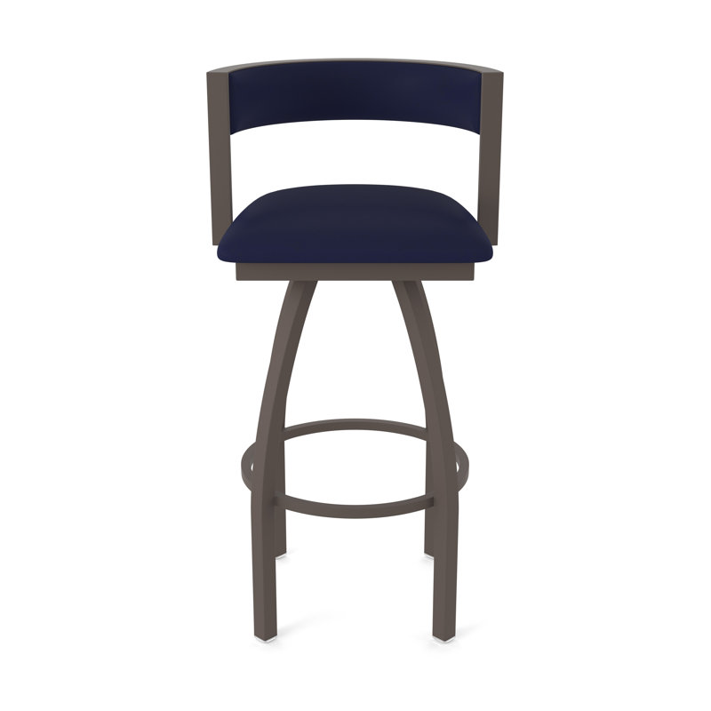 Tabouret Artémis, Bronze, Tabouret de bar (siège d'une hauteur de 36 po), Vinyle - crépuscule Canter