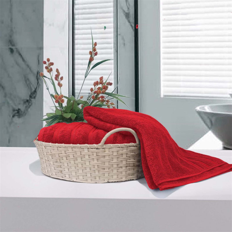 100% Cotton Bath Sheet, Red