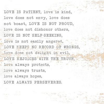 Love Is Distressed - Wrapped Canvas Print