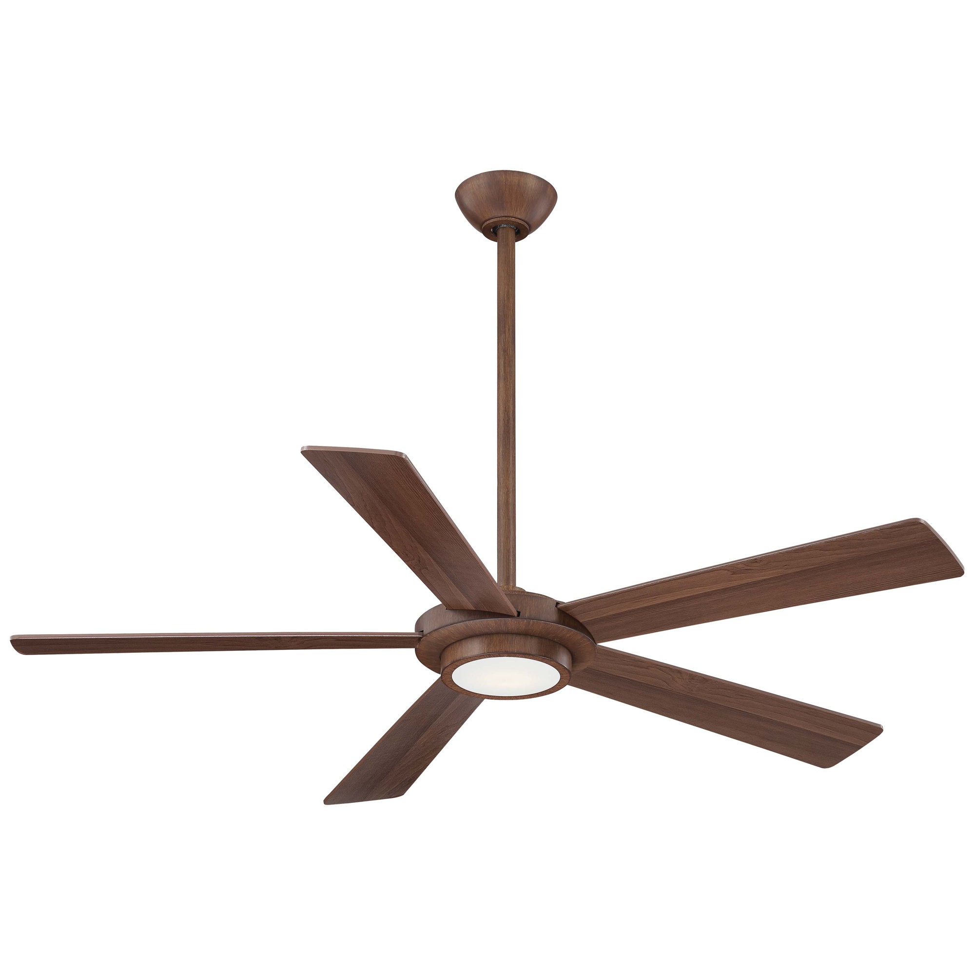 52" Sabot 5 - Blade LED Standard Ceiling Fan with Remote Control and Light Kit Included, Distressed Koa