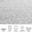 Tapis ivoire et gris anthracite à motif de chevrons Bethlyn-33394252