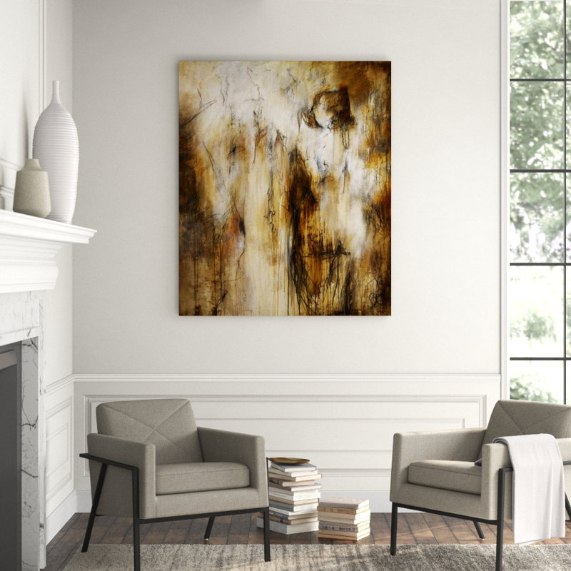 Waiting Print by Chelsea Art Studio, 36" H x 30" W x 1.5" D, Knife Gel