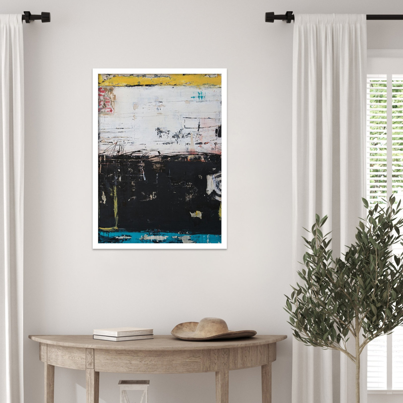 Down and Dirty Print by Erin Ashley, White, 25" H x 19" W